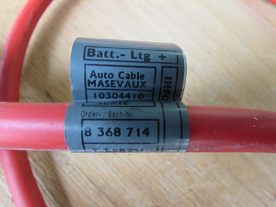 BMW Positive Battery Terminal and Cable Plus Pole 61128368714 E46 323Ci 325Ci 330Ci4
